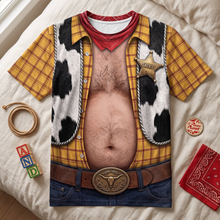 Load image into Gallery viewer, Funny Cowboy AOP Shirt - Personalized Gift for Him - Unique Movie Fan Apparel
