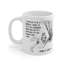 Load image into Gallery viewer, Personalized White Mug Gift for Friends Forever Quote
