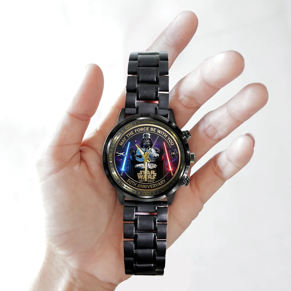 Personalized Star Wars Watch May The Force Be With You Gift for Anniversary