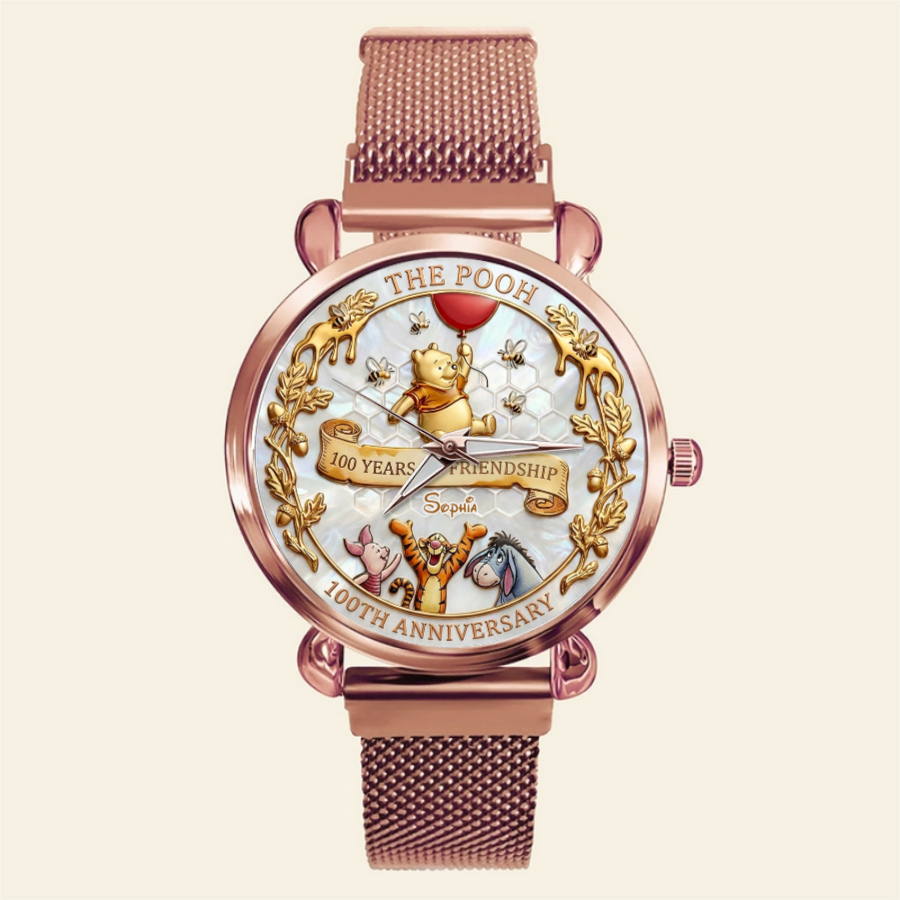 Personalized 100th Anniversary Women's Hand Watch Gift for Movie Fans