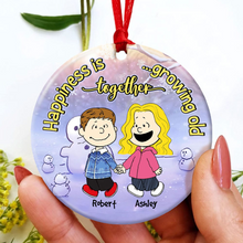 Load image into Gallery viewer, Personalized Ceramic Ornament Gift for Couples Christmas
