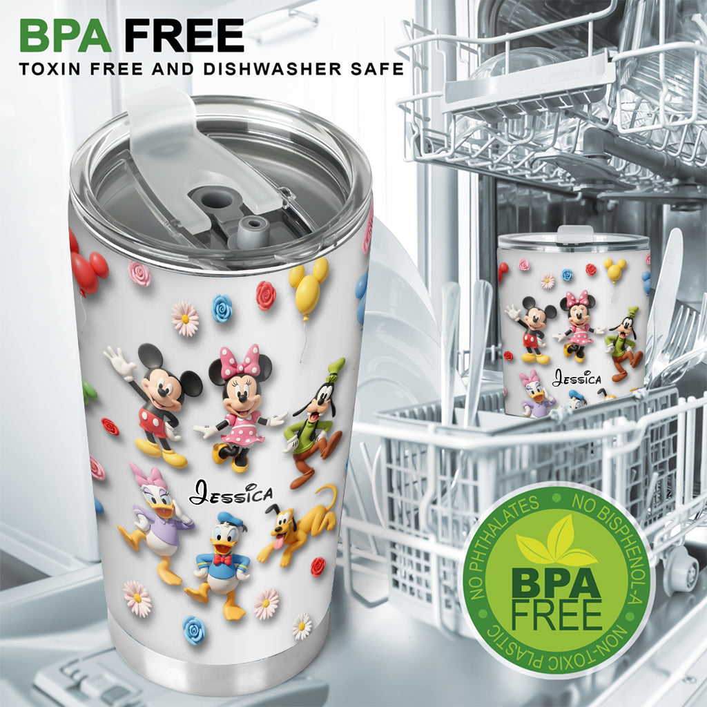 Personalized Movie Character Tumbler Custom Name Gift for Fans