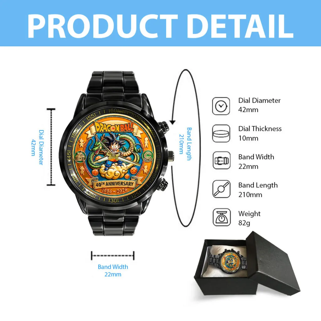 Personalized Dragon Ball Watch Custom Name Gift for Movie Fans