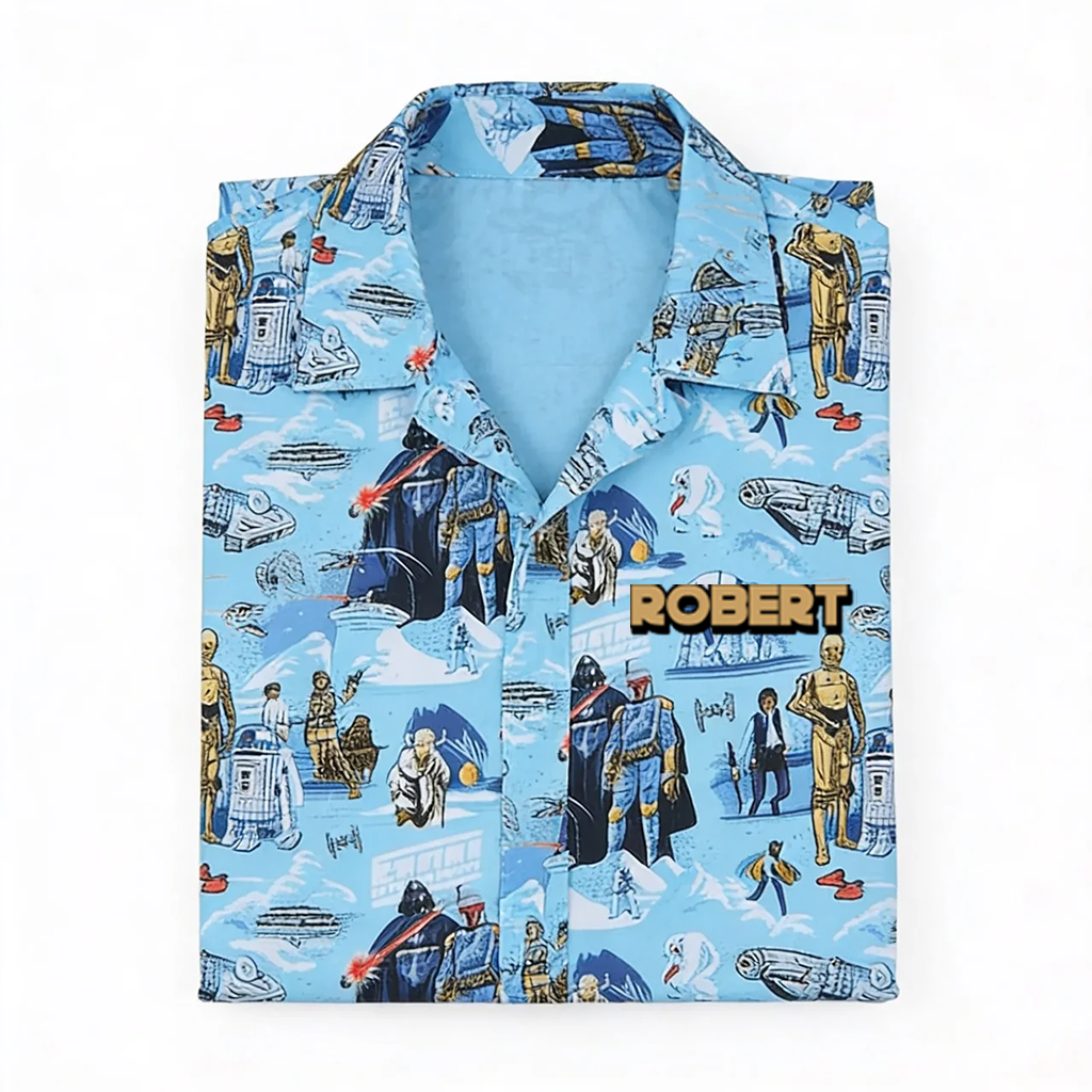 Personalized Star Wars Hawaiian Shirt & Shorts for Movie Fans
