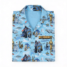 Load image into Gallery viewer, Personalized Star Wars Hawaiian Shirt &amp; Shorts for Movie Fans
