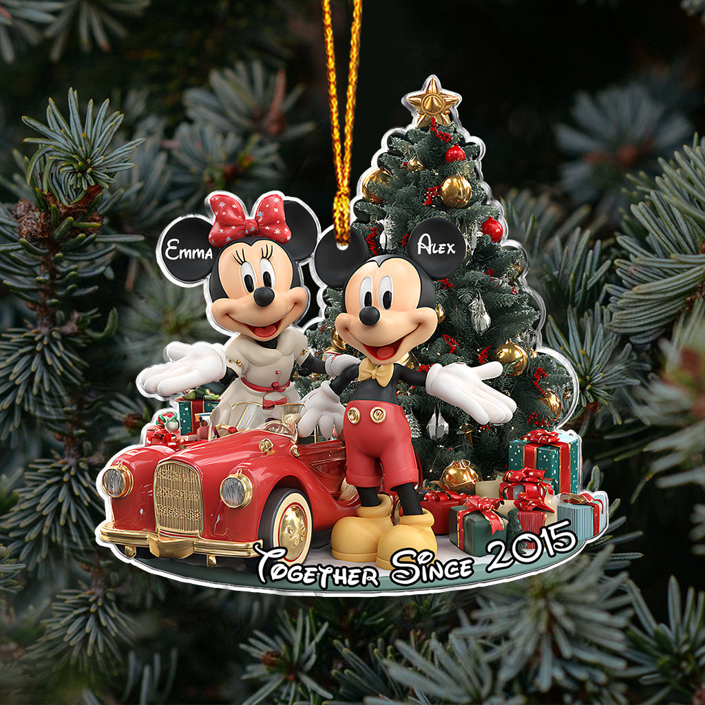 Personalized Acrylic Christmas Ornament for Couples Gift 2025