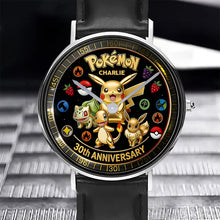 Load image into Gallery viewer, Personalized Pokémon 30th Anniversary Hand Watch Gift for Fans
