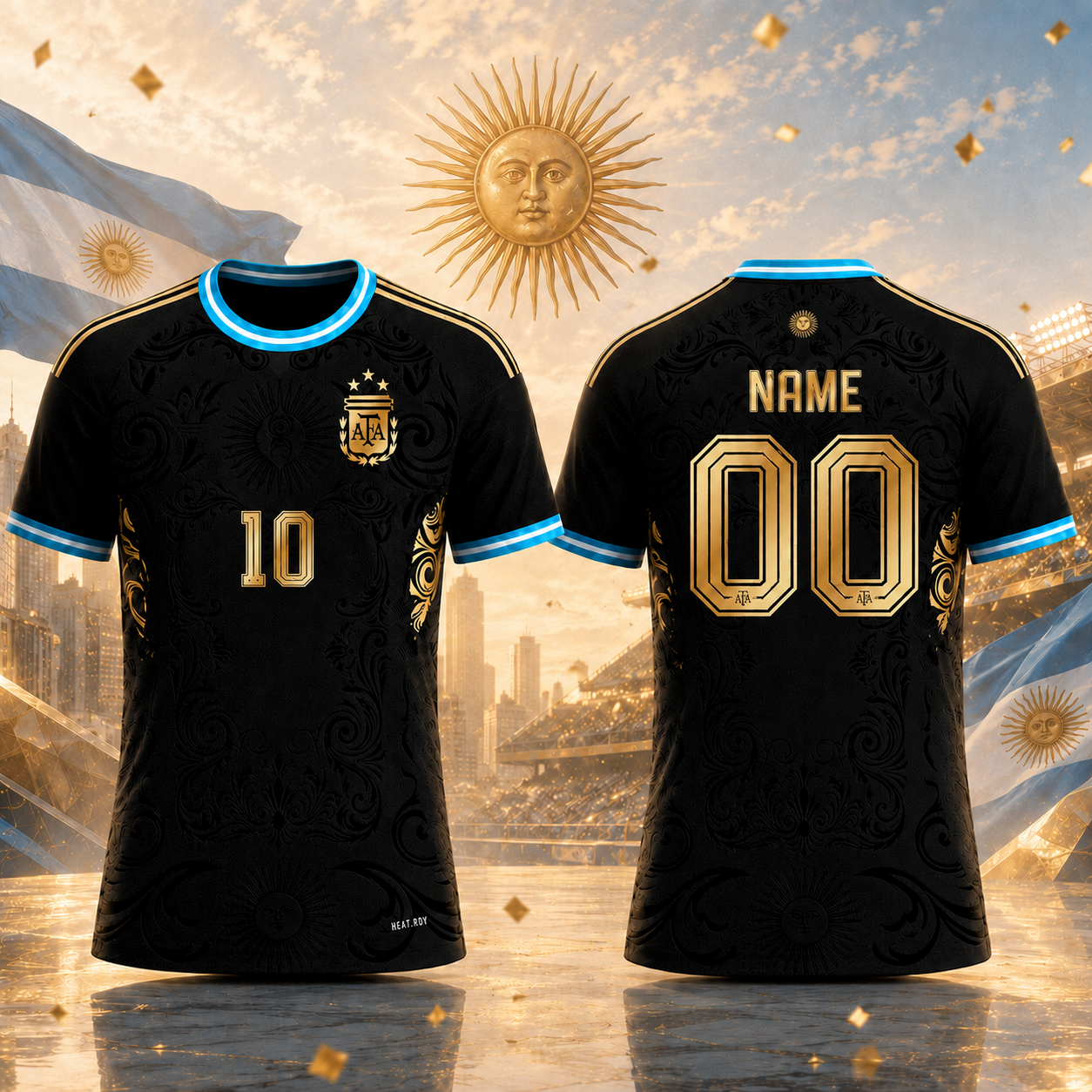 Personalized Argentina Soccer Jersey Gift for Football Fans