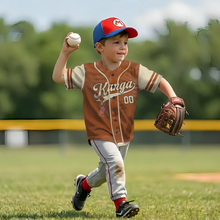 Load image into Gallery viewer, Personalized Baseball Jersey with Honey Bear Characters for Kids and Adults - Unique Family Gift
