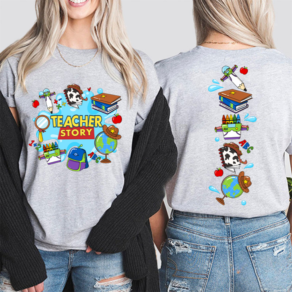 Personalized Teacher Shirt Cute School Supply Gift for Teachers