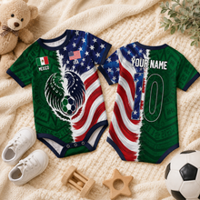 Load image into Gallery viewer, Personalized Baby Jersey Bodysuit Soccer Lover Gift for New Parents
