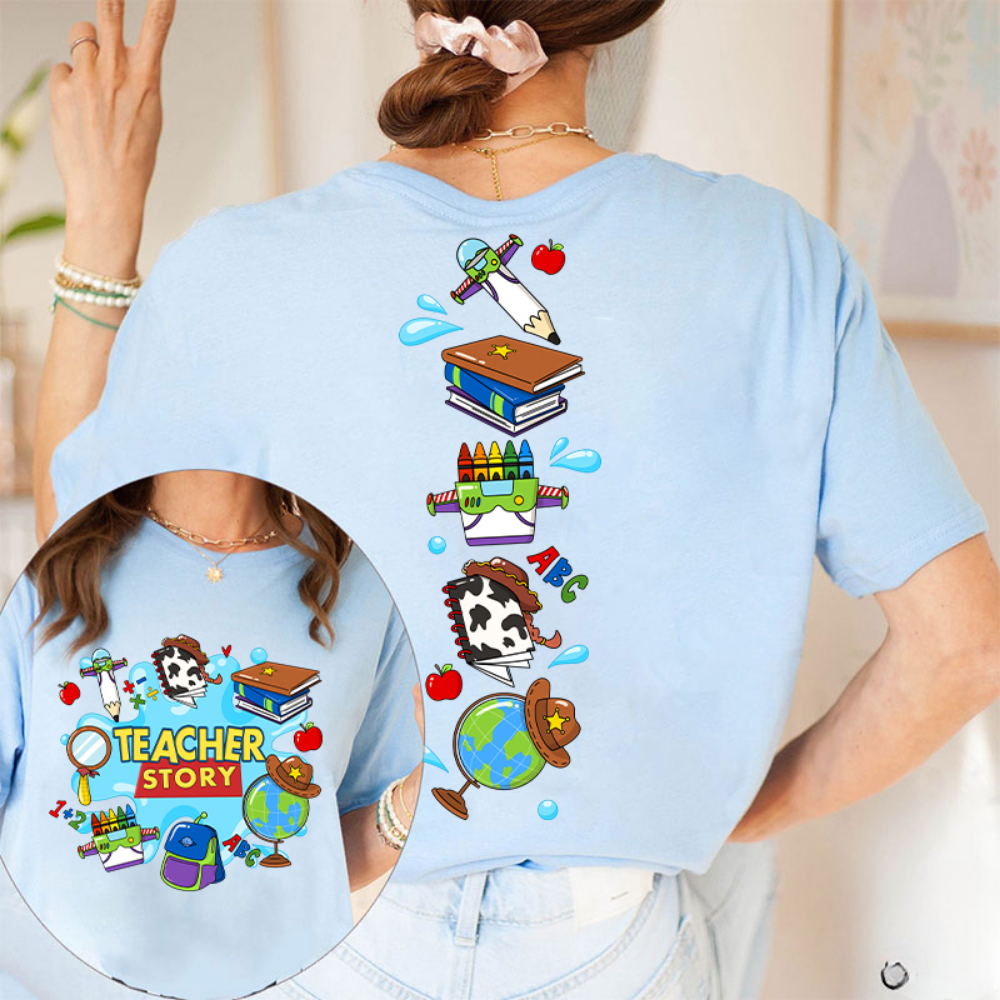 Personalized Teacher Shirt Cute School Supply Gift for Teachers