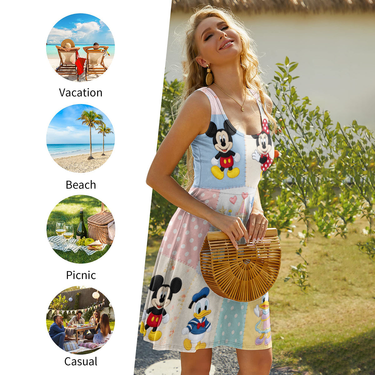 Personalized Magic Mouse Skater Dress for Movie Fans Gift for Her