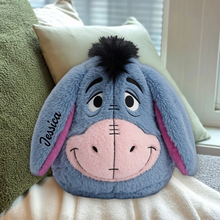 Load image into Gallery viewer, Personalized Honey Bear Shaped Pillow Custom Name Gift for Movie Fans
