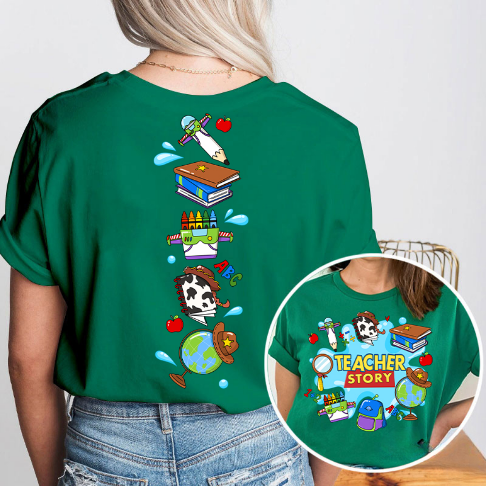 Personalized Teacher Shirt Cute School Supply Gift for Teachers