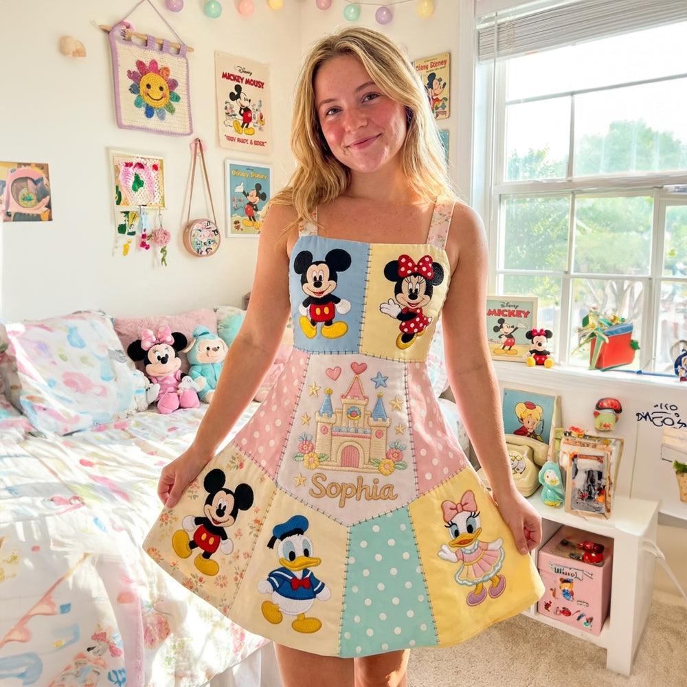 Personalized Magic Mouse Skater Dress for Movie Fans Gift for Her