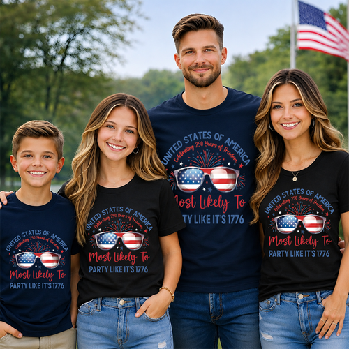 Personalized Family T-Shirt USA 250th Anniversary Gift