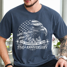 Load image into Gallery viewer, Personalized Vintage Bald Eagle Independence Day Comfort Shirt for Dad

