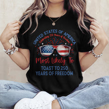 Load image into Gallery viewer, Personalized Family T-Shirt USA 250th Anniversary Gift
