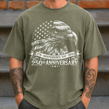 Load image into Gallery viewer, Personalized Vintage Bald Eagle Independence Day Comfort Shirt for Dad

