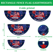 Load image into Gallery viewer, Personalized USA 250th Anniversary Fan Flag Custom Gift
