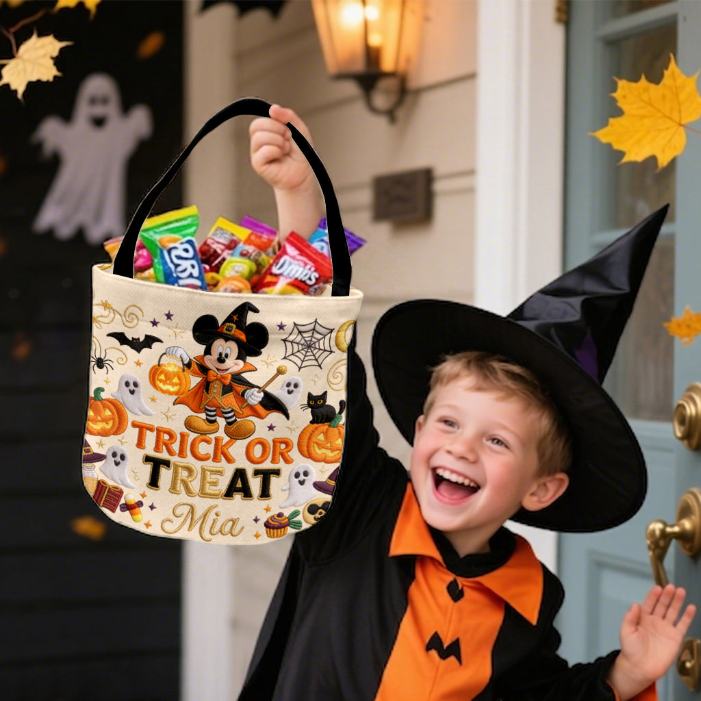 Personalized Halloween Basket Trick or Treat Gift for Kids