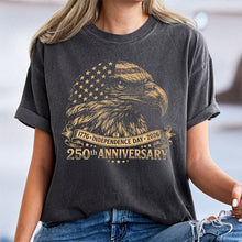 Load image into Gallery viewer, Personalized Vintage Bald Eagle Independence Day Comfort Shirt for Dad
