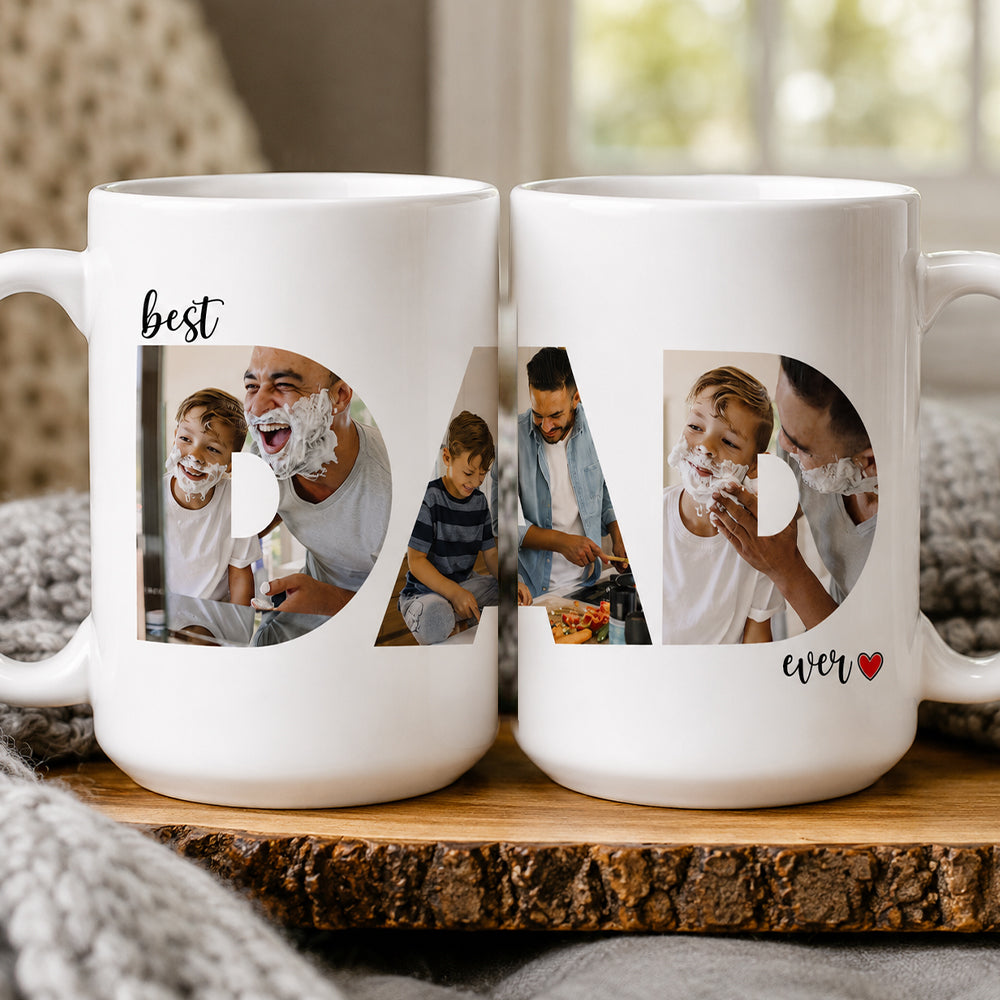 Personalized Photo Mug Custom Gift for Dad | Father's Day