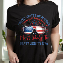 Load image into Gallery viewer, Personalized Family T-Shirt USA 250th Anniversary Gift

