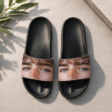 Load image into Gallery viewer, Personalized Funny Photo Slide Sandals Custom Gift for Her
