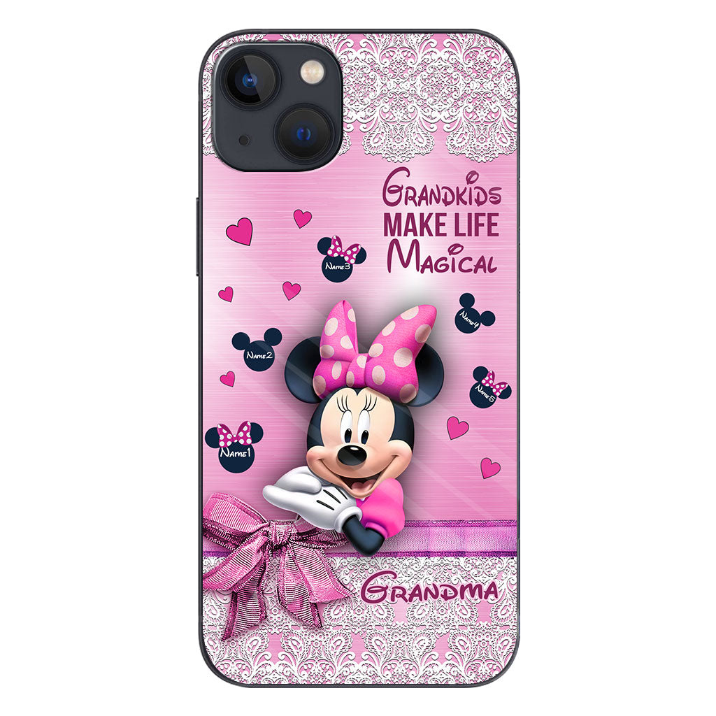 Personalized Grandma Phone Case with Grandkids Design