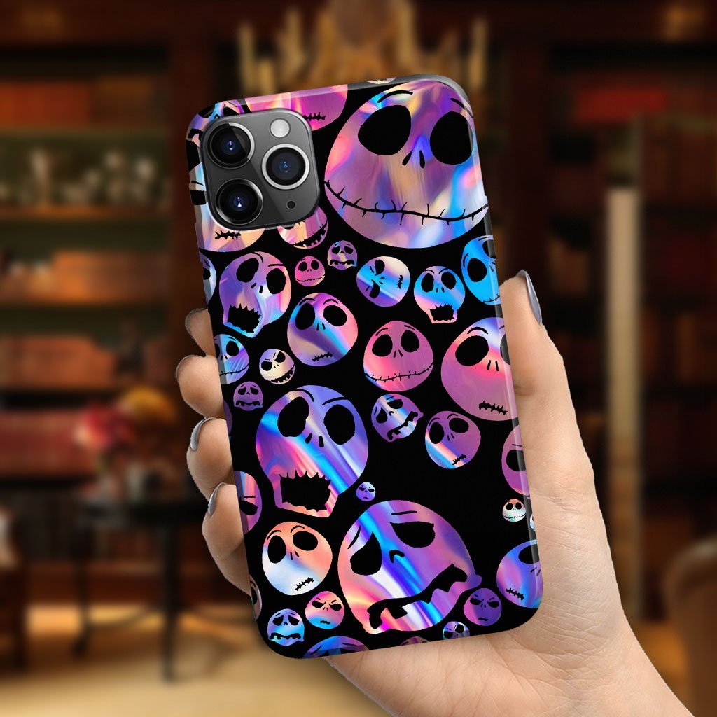 Personalized Nightmare Purple Hologram Phone Case for Halloween Gift