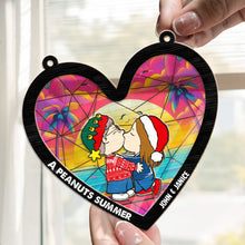 Load image into Gallery viewer, Personalized Peanut Summer Hearts Suncatcher Gift for Couple
