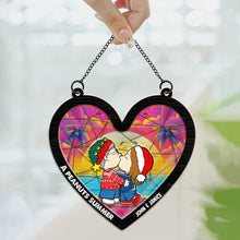 Load image into Gallery viewer, Personalized Peanut Summer Hearts Suncatcher Gift for Couple
