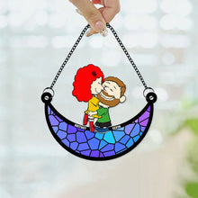 Load image into Gallery viewer, Personalized Window Hanging Suncatcher Ornament Gift for Couple
