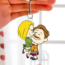 Load image into Gallery viewer, Personalized Peanut Couple Acrylic Keychain Custom Names Gift for Couple
