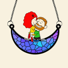 Load image into Gallery viewer, Personalized Window Hanging Suncatcher Ornament Gift for Couple
