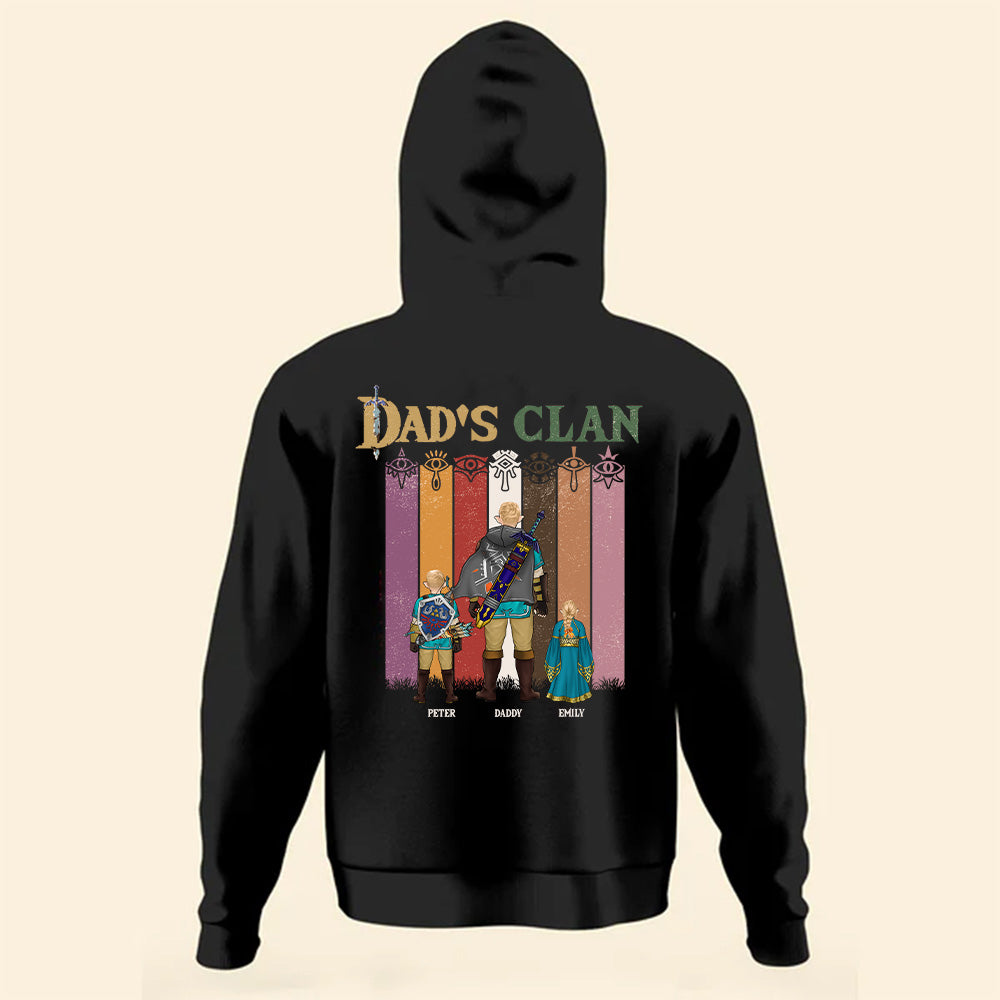 Personalized Dad's Clan T-Shirt Gift for Father's Day | Cotton Apparel