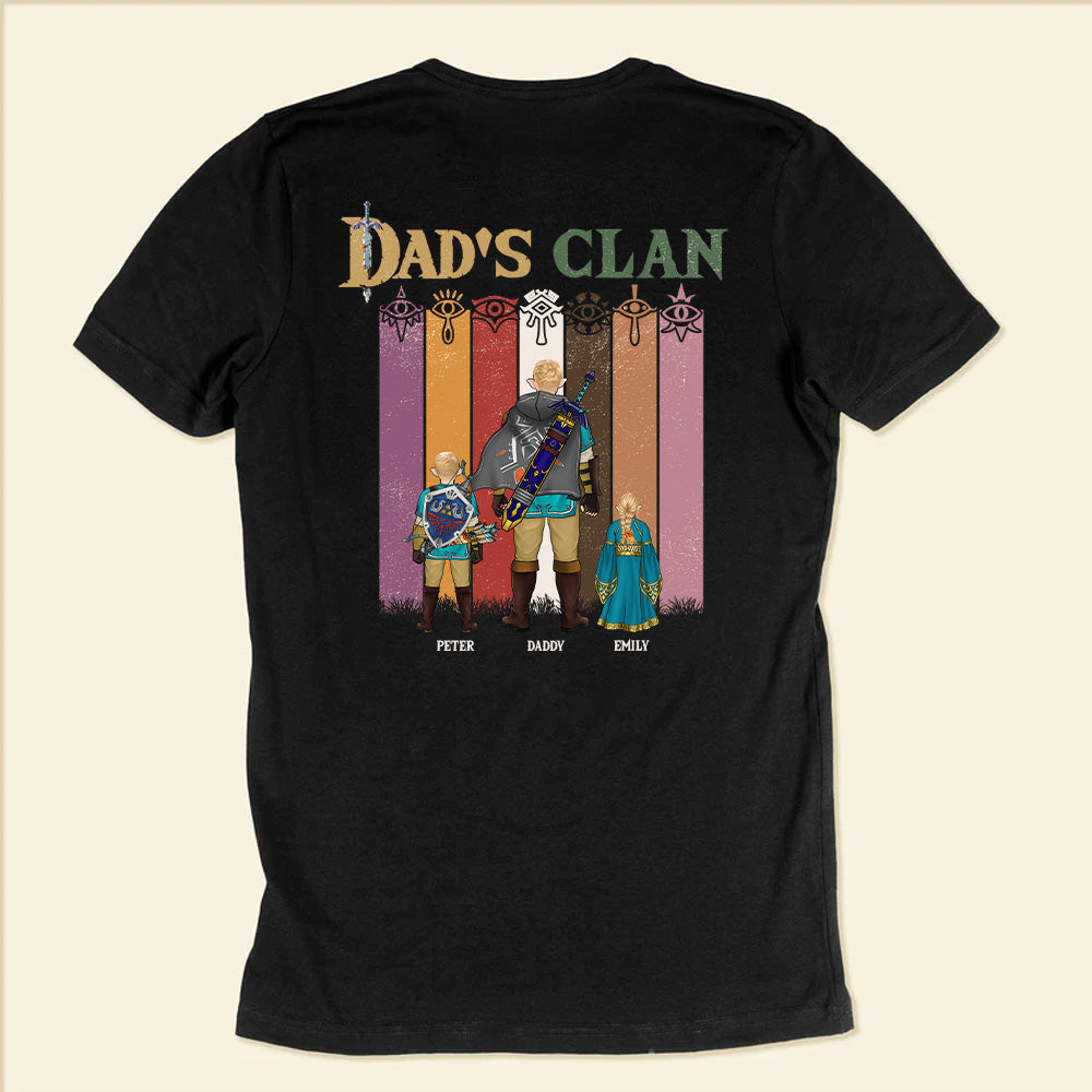 Personalized Dad's Clan T-Shirt Gift for Father's Day | Cotton Apparel