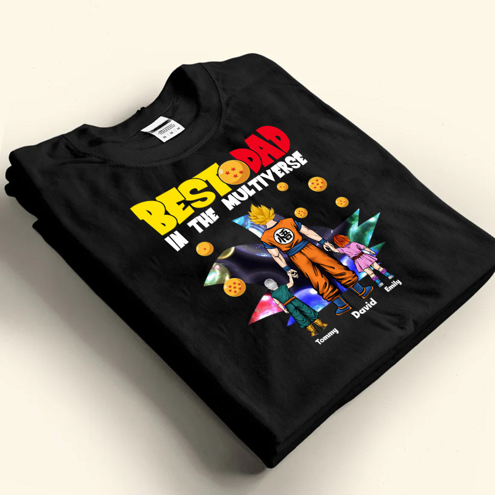 Personalized Best Dad In The Multiverse T-Shirt Gift for Father's Day