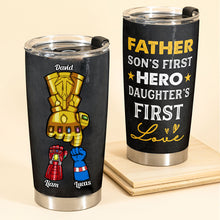 Load image into Gallery viewer, Personalized Stainless Steel Tumbler Super Hero Gift for Dad
