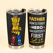Load image into Gallery viewer, Personalized Stainless Steel Tumbler Super Hero Gift for Dad
