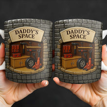 Load image into Gallery viewer, Personalized Garage Workshop Mug Custom Name Gift for Dad
