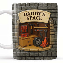 Load image into Gallery viewer, Personalized Garage Workshop Mug Custom Name Gift for Dad
