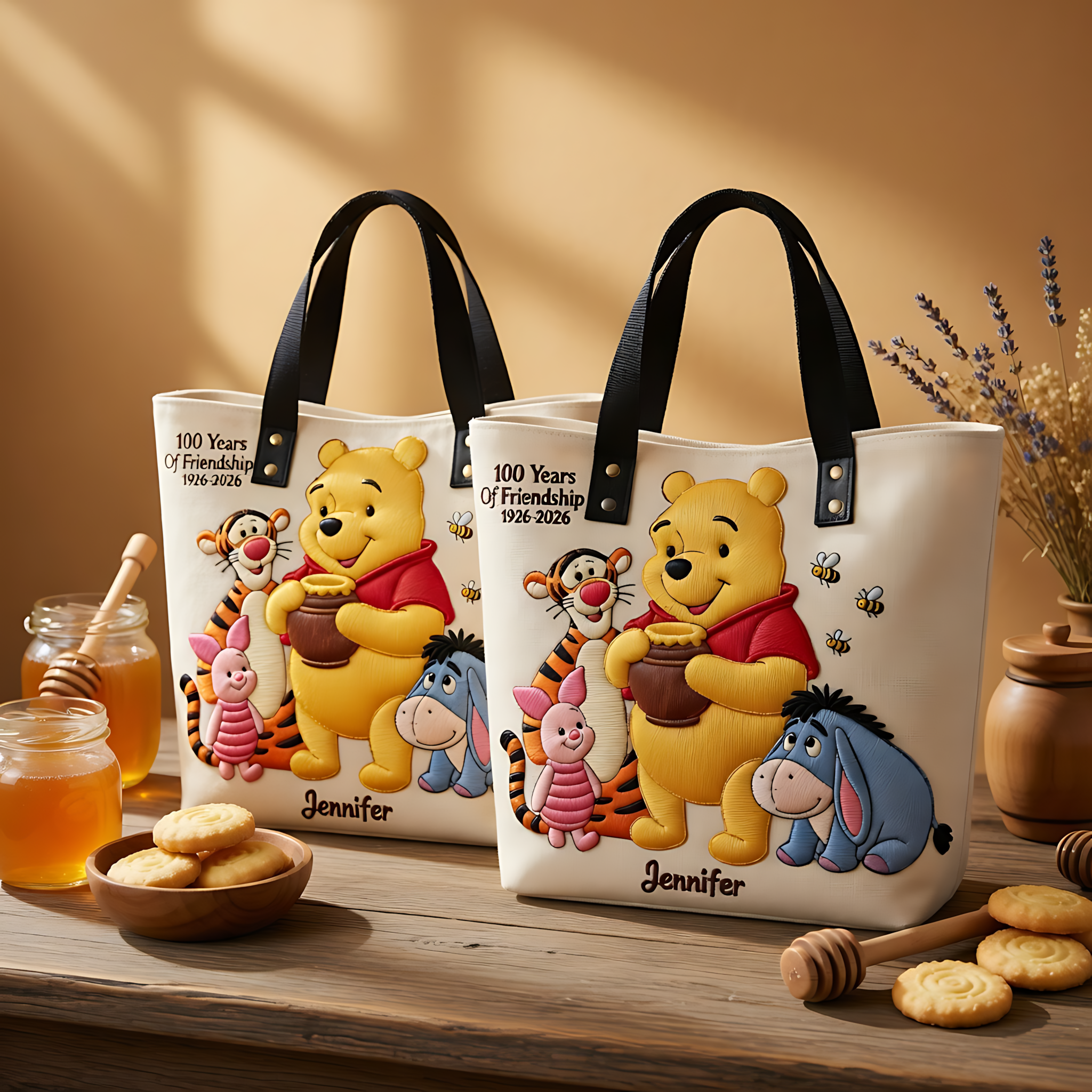 Personalized Honey Bear Tote Bag Gift for Movie Fans