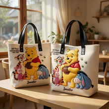 Load image into Gallery viewer, Personalized Honey Bear Tote Bag Gift for Movie Fans
