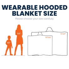 Load image into Gallery viewer, Personalized Hooded Blanket for Horror Lovers - Unique Halloween Gift
