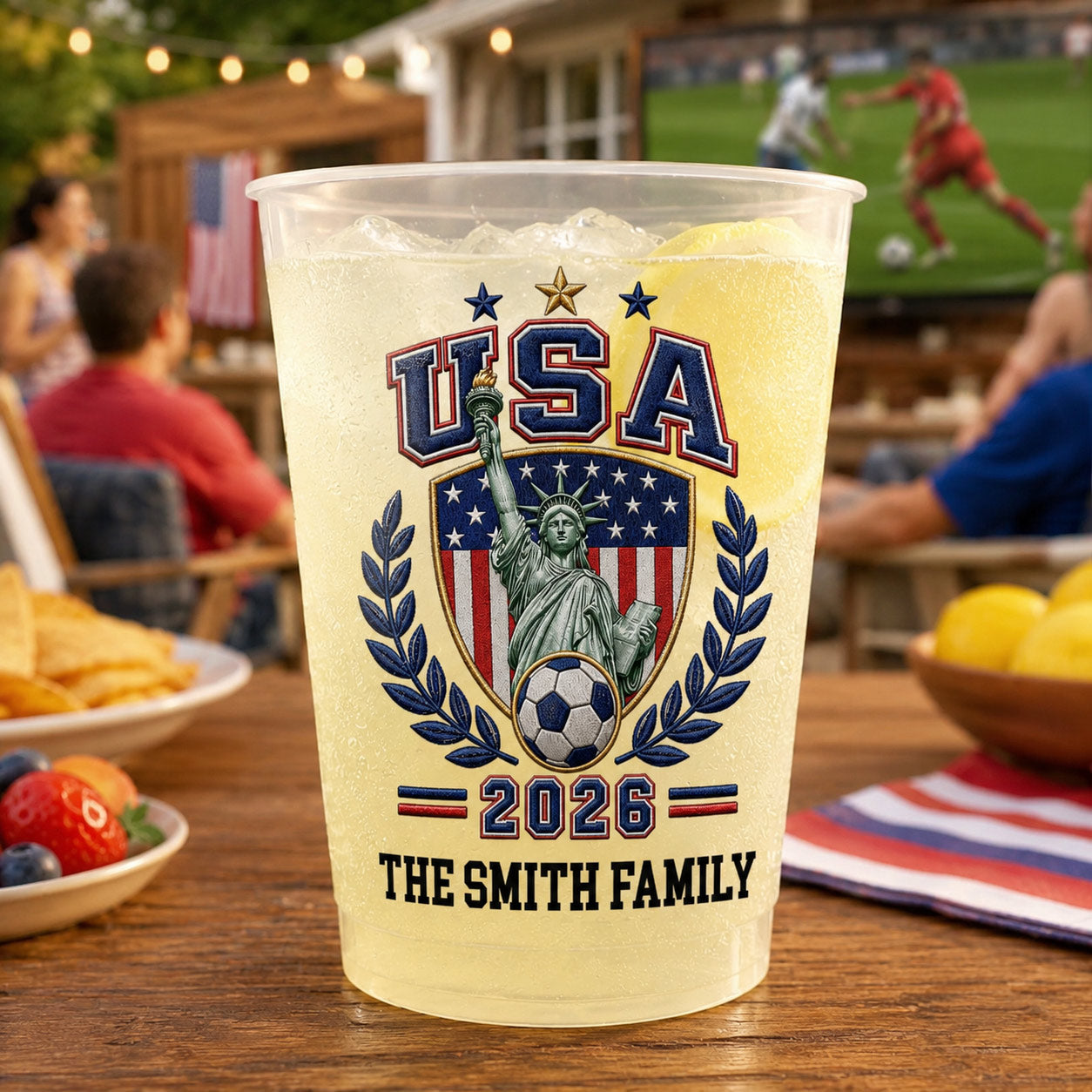 Personalized Frosted Cups for Sports Fans - Custom Game Day Drinkware